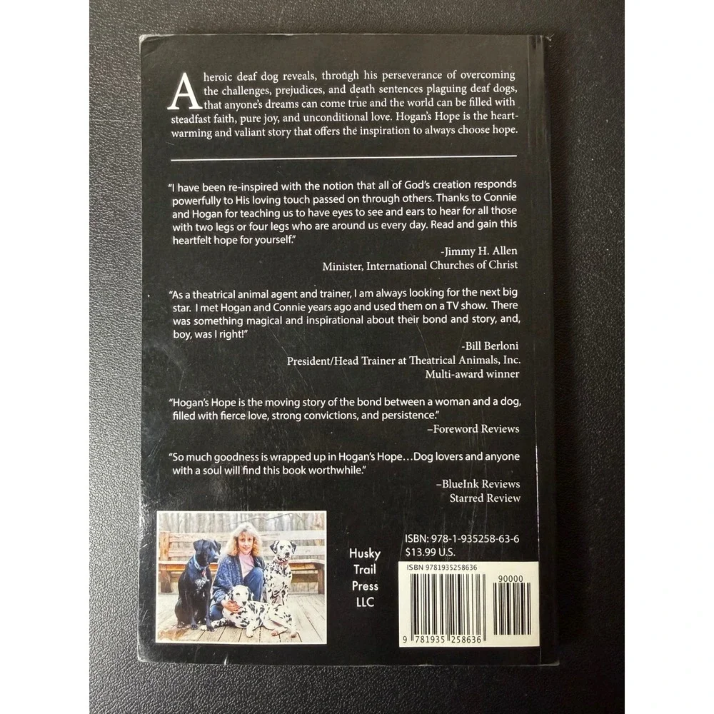 Hogan's Hope Connie Bombaci A Deaf Dog A‎ Christian's Faith Paperback